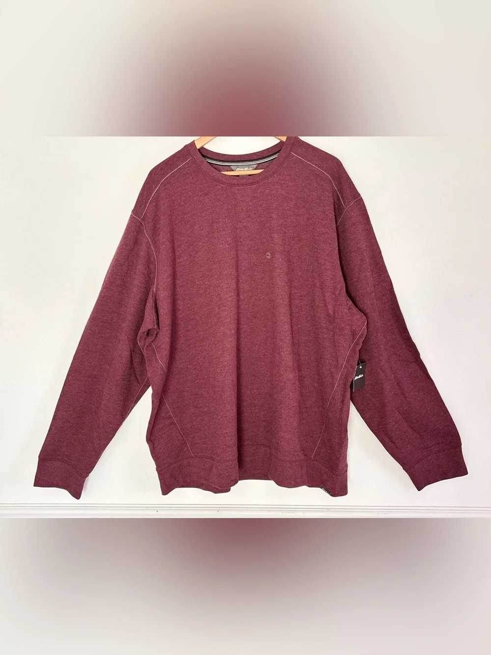 Eddie Bauer Fleece Crewneck Sweatshirt Men’s 2XL NEW Layering Outdoor Cozy A17
